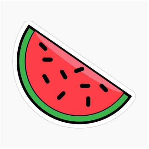 "Cool Cartoon Water Melon Design" Sticker by StuffNStickers | Redbubble | Cool cartoons ...