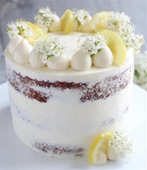 Semi Naked Lemon Cake Bee S Bakehouse