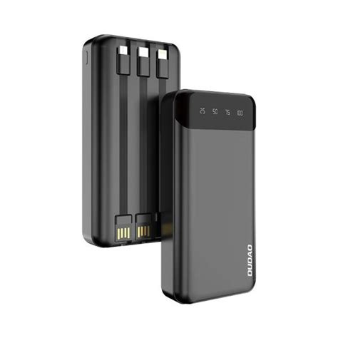 Powerbank Dudao Capacious Powerbank With Built In Cables Mah Usb