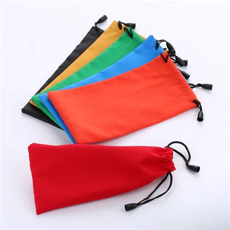 5pcsset Black Microfiber Sunglasses Eyewear Pouch Spectacle Glass