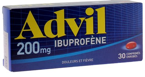 Advil 200mg Comprimé Enrobé Boîte De 30 Comprimés