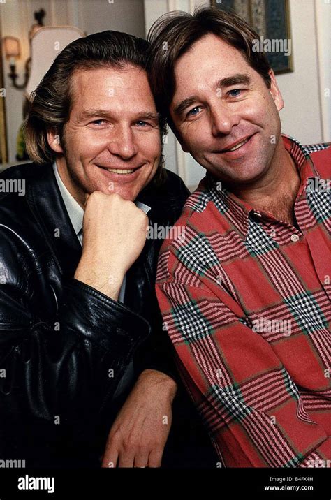 Jeff Bridges Actor with brother his Beau Bridges DBase Mirrorpix Stock