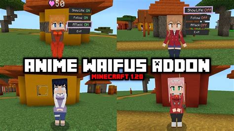 Kawaii Anime Waifus Addon Minecraft Showcase Youtube