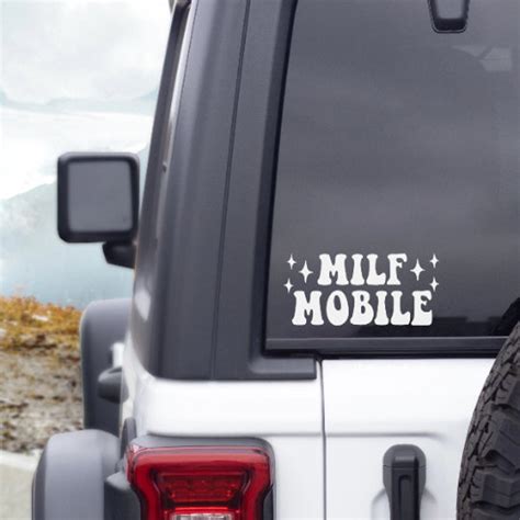 Milf Mobile Decal Window Decal Window Sticker Laptop Decal Mama Decal Mom Sticker Mirror