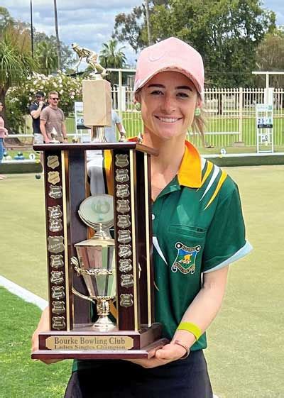 Bourke Bowling Club News Amelia Bruggy Is Ladies Singles Champion