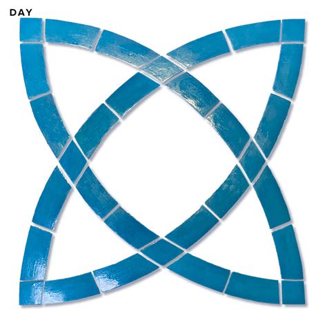 Celtic Knot Pool Mosaic Glow In The Dark Pool Tile Aquablu Mosaics