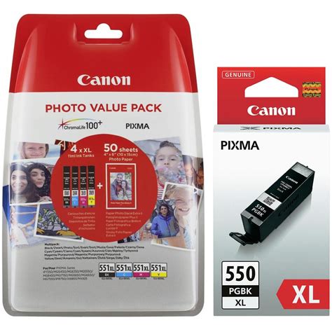 Original Canon Pgi Pgbkxl Cli Xl Multipack Set Of High