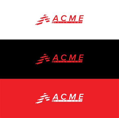 bold modern logo design  acme quick lube  tech services design