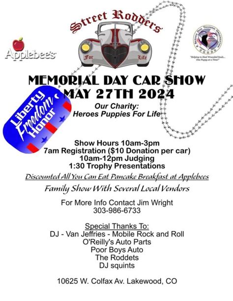 Memorial Day Car Show Applebees 27 May