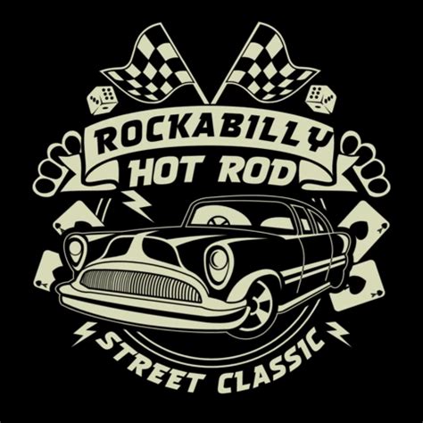 Rockabilly Hot Rod Vintage Plantilla De Camiseta Modelo De Dise O Gratuita