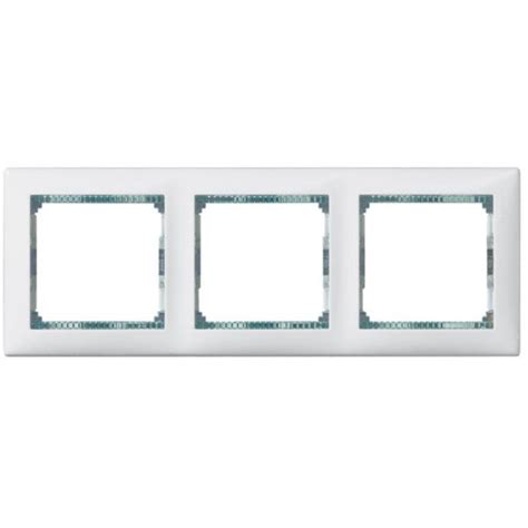 Placa Embellecedora Valena De Elementos De Color Blanco Cristal Para