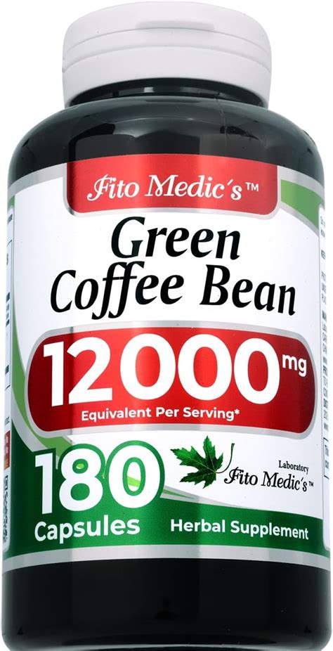 Amazon FITO MEDIC S Lab Green Coffee Bean Extract Capsules 180