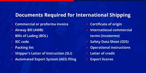 Required Docs For International Shipping Purolator Intl