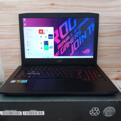 Jual Laptop Asus Rog Strix Gl503ge I7 8750h 16gb512gb Ssd Second Full Set Mulus Gtx 1050ti