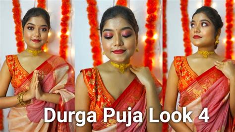 Durga Austomi Makeup Tutorial Traditional Bengali Makeup Look Durga