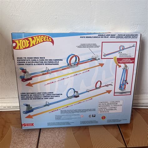 Hot Wheels Double Loop Dash Track Set With Cars In Scale Arhamayeshstore