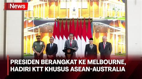 Presiden Jokowi Hadiri KTT Khusus Asean Australia INews Malam 04 03