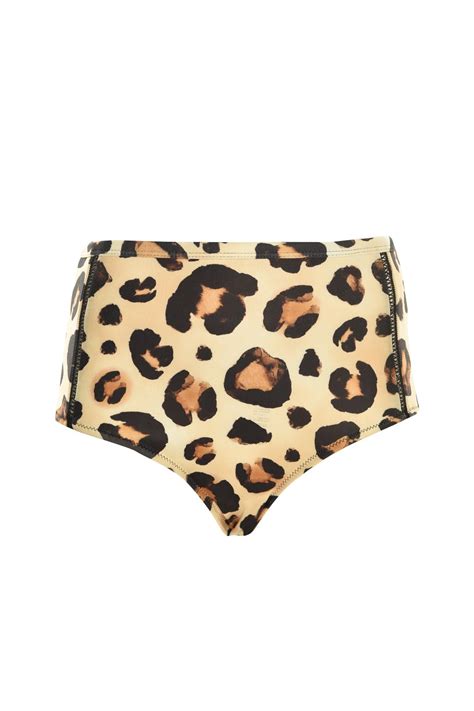 Trendyol Leopard Print High Waist Bikini Six TBESS Vicedeal