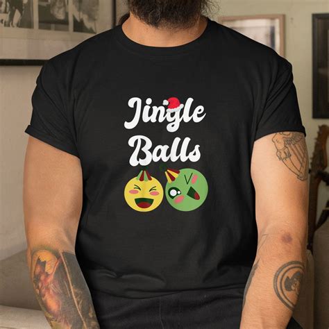 Jingle Balls Funny Matching Couple Chestnuts Tinsel Tits Shirt Teeuni