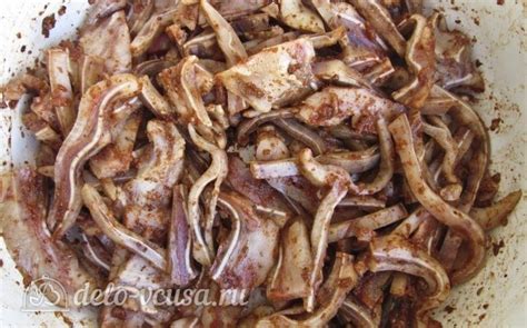 Свиные уши по-корейски рецепт с фото - пошаговое приготовление свиных ...