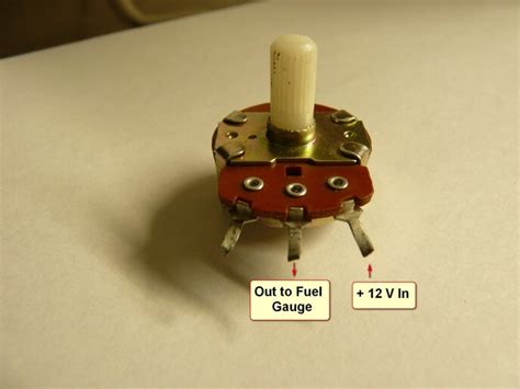 How to wire a potentiometer to the fuel gauge | Yesterday's Tractors Forums