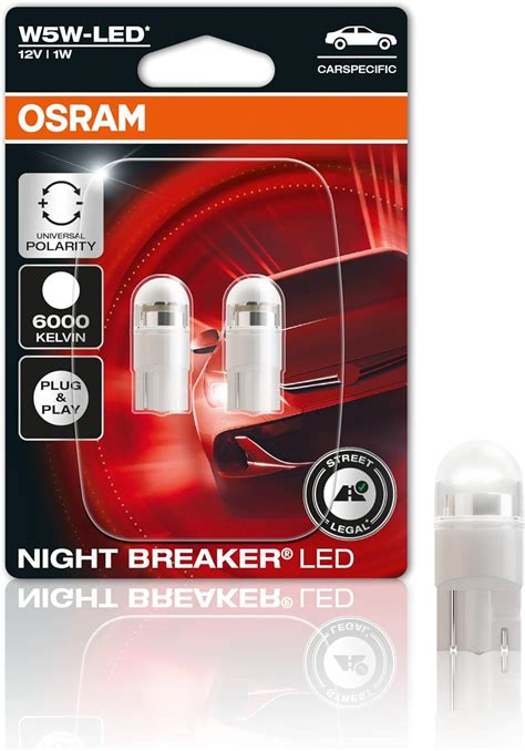 OSRAM NIGHT BREAKER LED W5W, 6.000K, prima lampada sostitutiva OSRAM ...