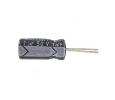 ElectroBot 1 Ufd 50 V Electrolytic Capacitor 1 Micro Farad 50 Volt 25