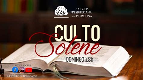 Culto Solene 12 12 2021 Rev Luiz Ronilson YouTube