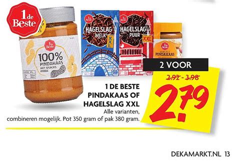 De Beste Pindakaas Of Hagelslag Xxl Aanbieding Bij Dekamarkt