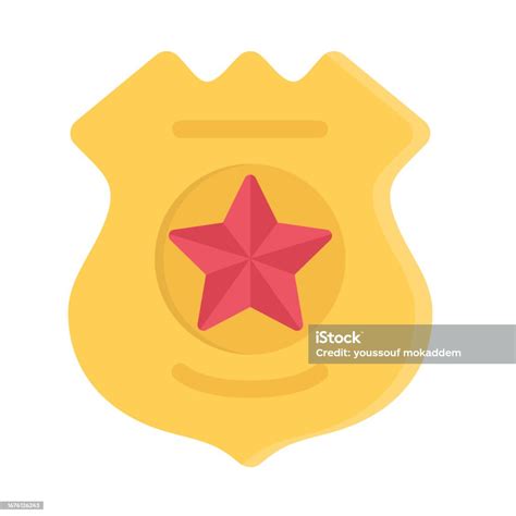 Design Vector Image Icons Police Badge Stock Illustration Download