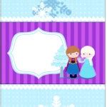 Frozen Cute Roxo E Azul Kit Festa Infantil