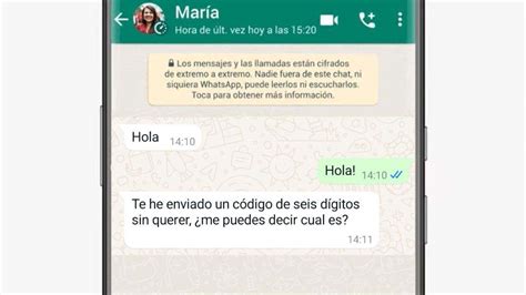 Así es la estafa del código de seis dígitos que crece en WhatsApp