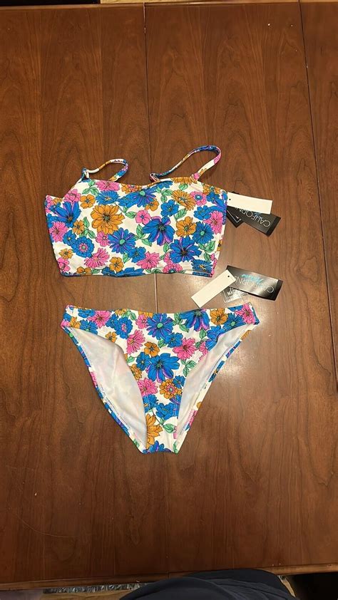NWT Salt Cove Piece Bikini With Flower Pattern EBay