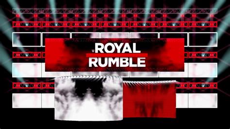 Wwe Royal Rumble Figure Stage Only Static Lights With Crowd