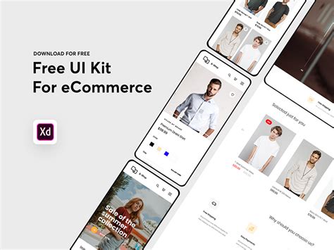 Adobe Xd Ecommerce Ui Kit Free Xd Templates