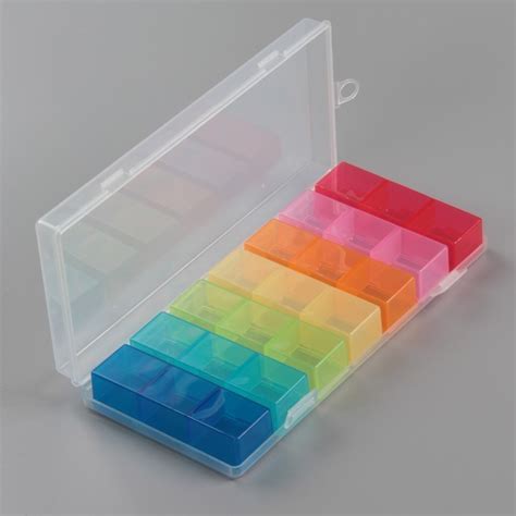 21 Compartment Transparent Plastic Parts Box - modDIY.com