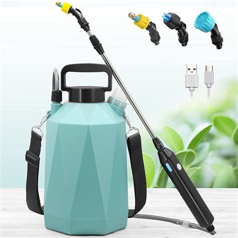 Battery Powered Sprayer Gallon L Electric Garden Sprayer With Usb