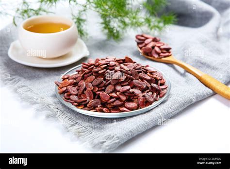 Red Melon Seeds Stock Photo Alamy