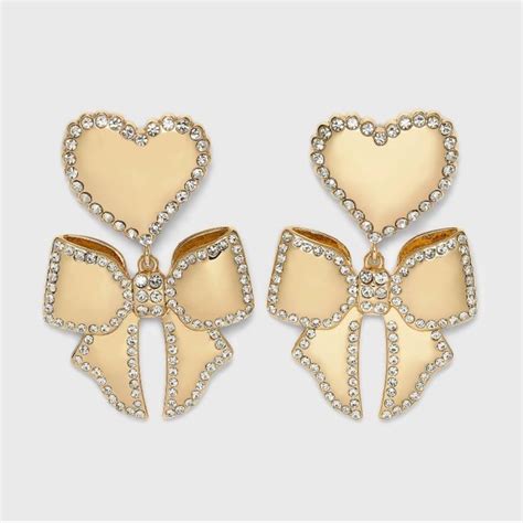 SUGARFIX BY BaubleBar V Day Earrings In 2024 Gold Drop Earrings