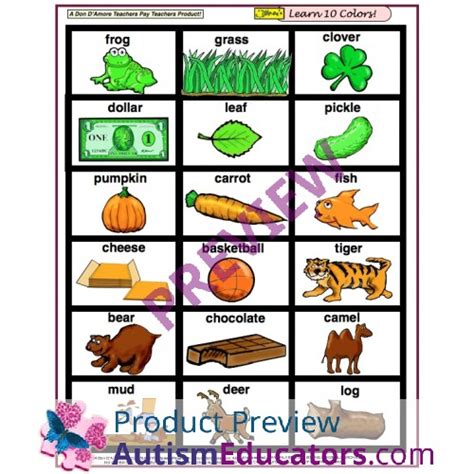 colors teach   colors  cards   learning pages