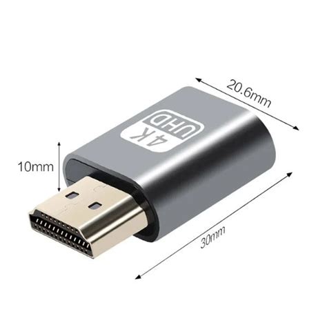 HDMI адаптер за монитори и графична карта, Welora®, Изработен от здрава ...