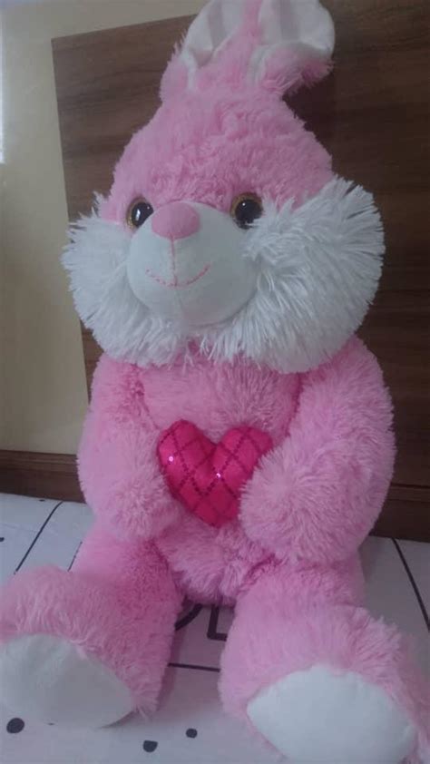 Peluche Lapin Rose Dakar