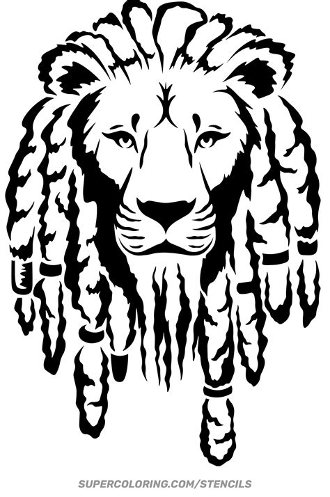 Rasta Lion Free Printable Papercraft Templates