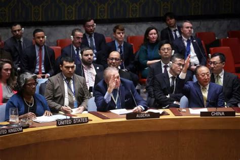 Russia China Veto Us Led Un Resolution On Gaza Ceasefire Tolonews