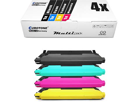 EUROTONE CLP 320 4er Set Toner Cartridge Mehrfarbig Samsung CLT K4072S