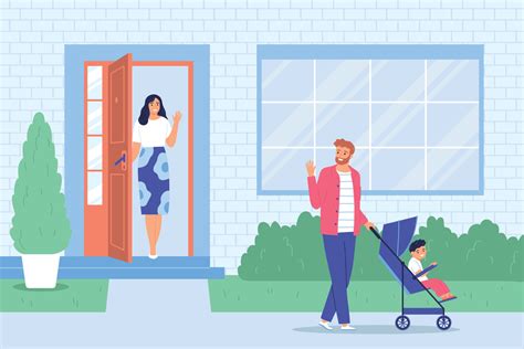 leaving house illustration  vector art  vecteezy