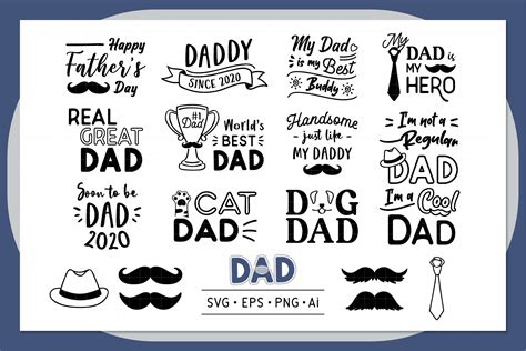 Fathers Day SVG Bundle Dad SVG Bundle 577375 Objects Design Bundles