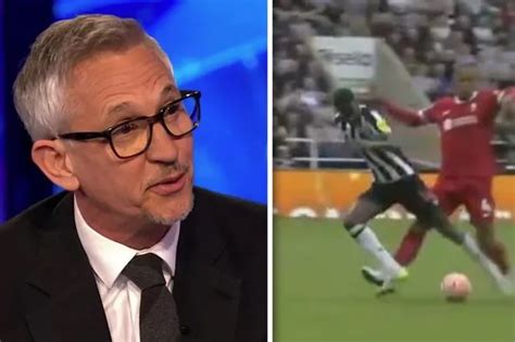 Gary Lineker Responds To Virgil Van Dijk Red Card As Gary Neville