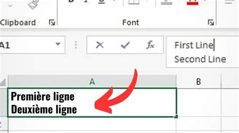 Comment Faire Un Retour La Ligne Dans Une Cellule Sur Excel