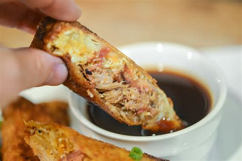 Barbecue Pulled Pork Egg Rolls Recipe The Meatwave